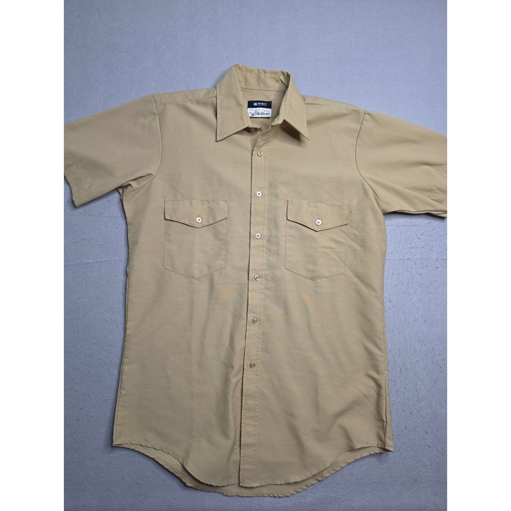 Affinity Apparel Shirt Men's‎ Large Khaki Pockets Short Sleeve Button-Up Outdoor